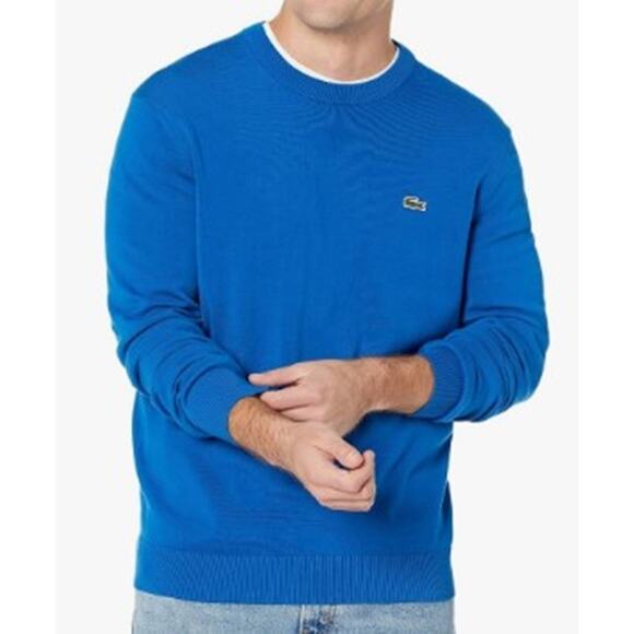 Lacoste Mens Ah1985-51 Crew Neck Sweater, Marina, XX-Large US - Picture 1 of 2